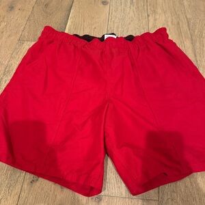 Men’s Red Swim Trunks